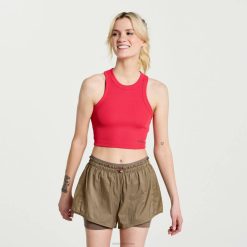 ανυψώστε το crop top XB6V771 τριαντάφυλλο Saucony