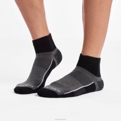 Κόλαση τέταρτο κάλτσες 3 συσκευασιών XB6V481 μαύρος Saucony