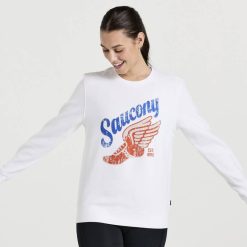 ξεκουρασμένος λαιμόκοψη XB6V783 άσπρο Saucony