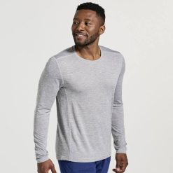 χρονόμετρο μακρυμάνικο XB6V340 ανοιχτό γκρι ρείκι Saucony